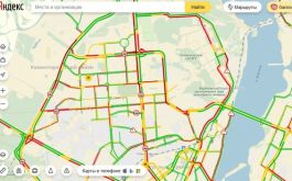 Утром 6 декабря пробки в Воронеже достигли 10 баллов
